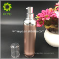 50ml rose gold acrylic airless pump bottle thick round shape bottle